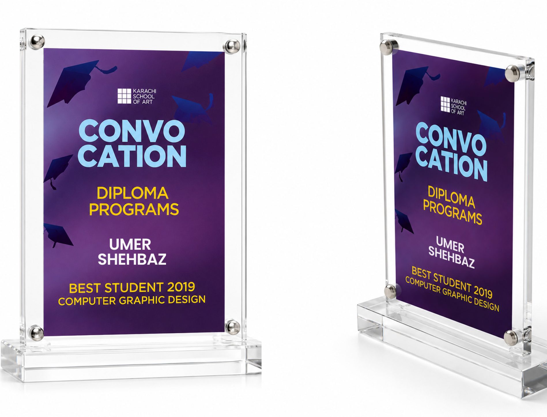1st Position - Diploma in Graphic Design
